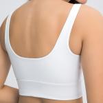 Latest U-Shaped Elastic Women Sports Bra Wide Strap Female Fitness Tank Top With