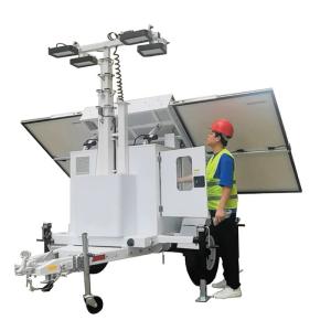 Wholesale Potable Solar Light Tower With 4*100W LED Lamps For Disaster Areas from china suppliers