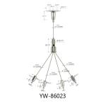 Y Type Nickel Plated Brass Art Cable Hanging And Picture Hanging System YW86021
