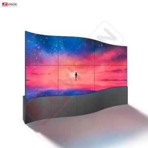Wholesale 55inch Custom full color curved screen thin flexible advertising display LED video wall from china suppliers
