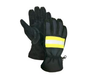 Wholesale GA7-2004 Washable Waterproof Firefighter Rescue Gloves Navy Blue Fireman Gloves from china suppliers