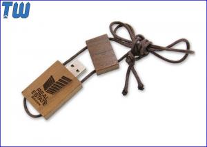 China Any Length Lanyard Wooden Personalized Dog Tag 4GB USB Memory Stick on sale