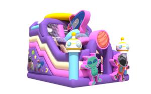 Wholesale Factory Inflatable Bouncy House With Slide Moon Alien Astronaut Inflatable Combo from china suppliers