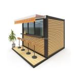 Mobile Steel Structure Wooden Shop Fast Selling Booth Direct Home Bar Coffee