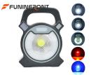 3 Light Source COB Portable Spotlight USB Rechargeable 6 Modes for Outdoor Work