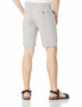Breathable Mens Casual Summer Shorts Grey Zipper Closure Low Rise Linen Shorts