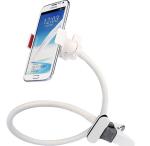 Metal Lazy Arm Phone Holder Gooseneck Tube With Clamps Car Mount 3C