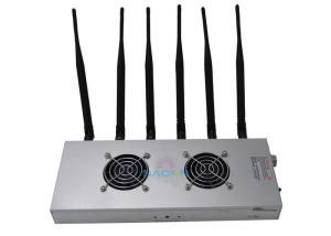 China Indoor 6 Channels Remote Control Signal Jammer Block 4G2300 LTE800 LTE2600 on sale