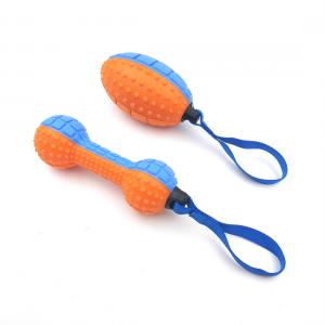 China Non Toxic TPR Durable Interactive Indestructible Squeaky Dog Toys With Sound on sale