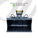 Double Cutting Edges Excavator Tilting Bucket For CAT320D , Tilting Ditch Bucket