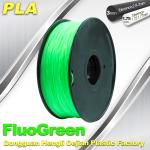 1.75 / 3mm PLA Fluo - Green Fluorescent Filament for RepRap , Cubify