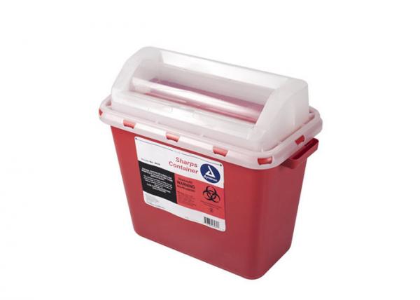 Quality 3 gallon Sharps Container, Rotor Lid, Red Sharps Containers | WinnerCare for sale