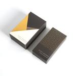 Custom Color Printed Coated Paper Packaging Box With Embossing Foil Gold Logo
