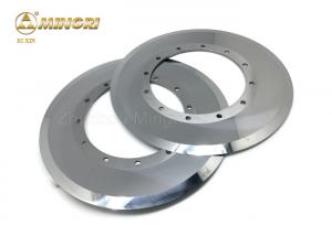 China Asbestos Cement Sheet Cutting Tungsten Carbide Rotary Slitter Blades on sale