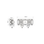 Dual Row Led Light Bar Combo 44W Double Row Led Driving Light Bar For SUV ATV