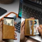 Mix Models Advantage Low MOQ GENUINE LEATHER Aluminum Metal Credit Card Holder