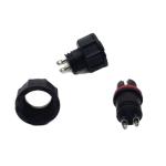 M13 2-Pin Male Female Connector Waterproof Bulkhead Connector for Cable