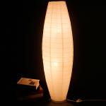 Simple White LED Floor Lamp Hand Woven Paper Floor Light Bedroom stand up lamp