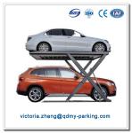 2 Level Double Car Parking Lift Portable Scissor Lift Car