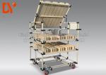 Hand Pushed Tote Cart Cold Welded Aluminium Profile Spray Coating Long Service