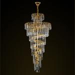 AC265V Wedding Luxury Modern Crystal Pendant Light Metal Electroplating