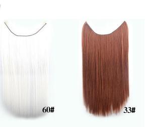 Wholesale Tangle Free Natural Synthetic Colored Hair Extensions Clip In with 16&quot; from china suppliers