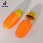 Matte Sunscreen Orange Tube 60ml 70ml Sun Cream Tube Custom For SPF50 Sunscreen
