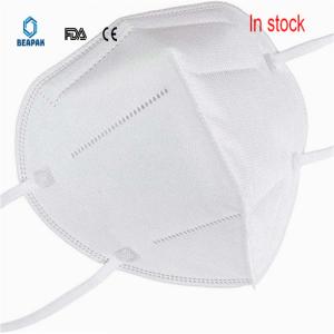 Wholesale White Antibacterial Kn95 Face Mask FDA CE Approval Anti Fog Fit Face Design from china suppliers