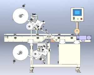 Wholesale 304SS 100mm Height Self Adhesive Labeling Machine Up Down Dual Conveyor from china suppliers