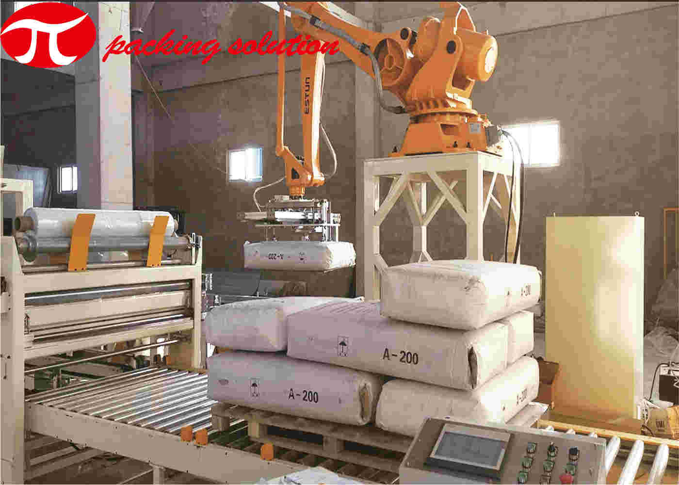 Industry Automatic Wrapping Machine With Top Cover