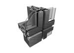 High Security Aluminium Curtain Wall , Flexible Convenient Steel Curtain Wall