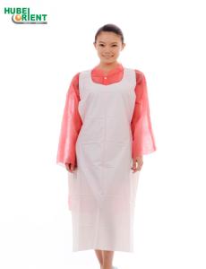 Wholesale Medical Protective PE Disposable Apron Without Sleeves For Food Processing from china suppliers
