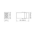 Fiber Optic Adapter Singlemode SC/APC Simplex Optical Coupler without flange