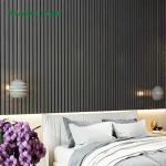 Polyester Thickness 9mm/12mm Modern Decorative Panel Acoustic Slat Wood Panels