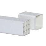 Standard ASTM/DIN/ASNZ/JIS Rectangular PVC Grid Tube Square Tube PVC Plastic