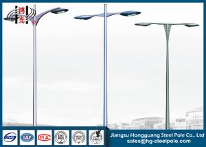 China Hot Dip Galvanized Outdoor Street Lamp Post , Low Voltage Lamp Post on sale