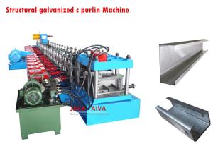 Wholesale C Steel Purlin Roll Forming Machine, structural galvanized c channel steel c purlin from china suppliers