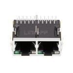LPJ28002A34NL 10/100 Base-T Tab Up Green/Green LED 1x2 Port RJ45 Connector