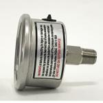 1.5" 10 bar Axial Direction Mount Manometer Dual Scale All Stainless Steel