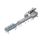 Full automatic flow wrap food sorting and packing line