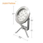 Promotional High Power Low Voltage DC24V IP68 Stainless Steel 48W RGB Submersibl