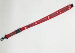 Nice Red silk screen Lanyards with plastic detachable buckle