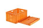 PE/PP Collapsible Hard Plastic Storage Fruit Crates for Organized Supermarket