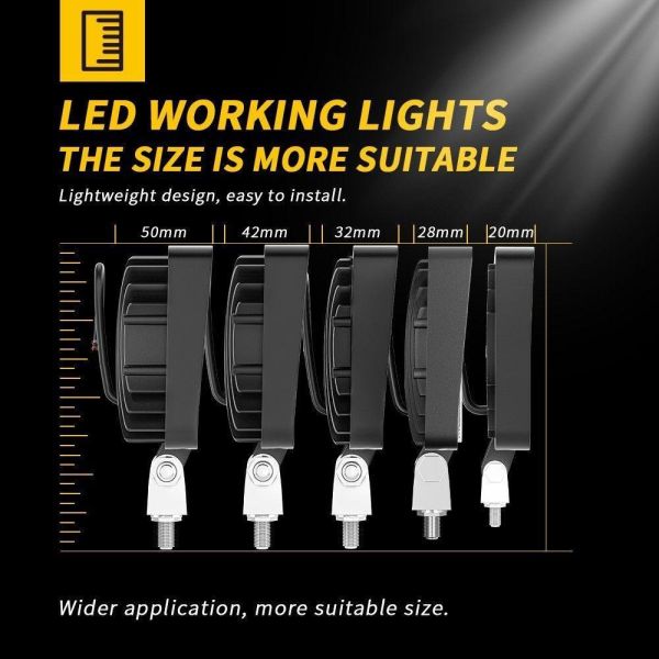 Custom Off Road Truck LED Work Lamp Waterproof Led Construction Work Lights