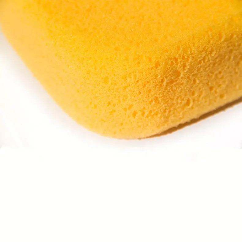 Durable Grout Sealing Sponge In Plastic Bag Yellow Color