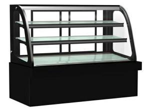 Wholesale Double Tempered Glass Cake Display Showcase With Led Warm Light For Coffe Shop from china suppliers