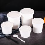 Disposable paper bowls with lids kraft paper coffee cups big paper bowls