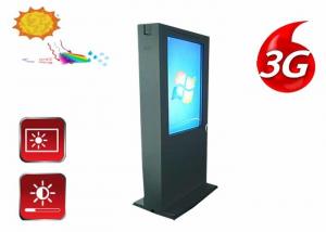 Business Digital Signage Outdoor Displays , Floor Standing LCD Advertising Display