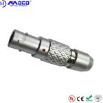 Metal Straight Automotive FGG Circular Push Pull Connectors