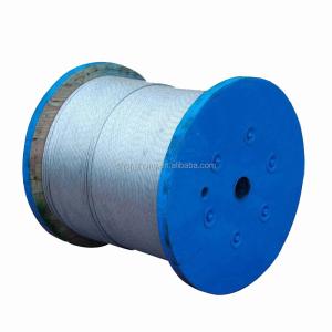 Wholesale Galvanized 1 x 7 Steel Wire Strand for Messenger Wire Overhead Groundwire and Stay Wire Standard DIN Carbon Steel Grade from china suppliers